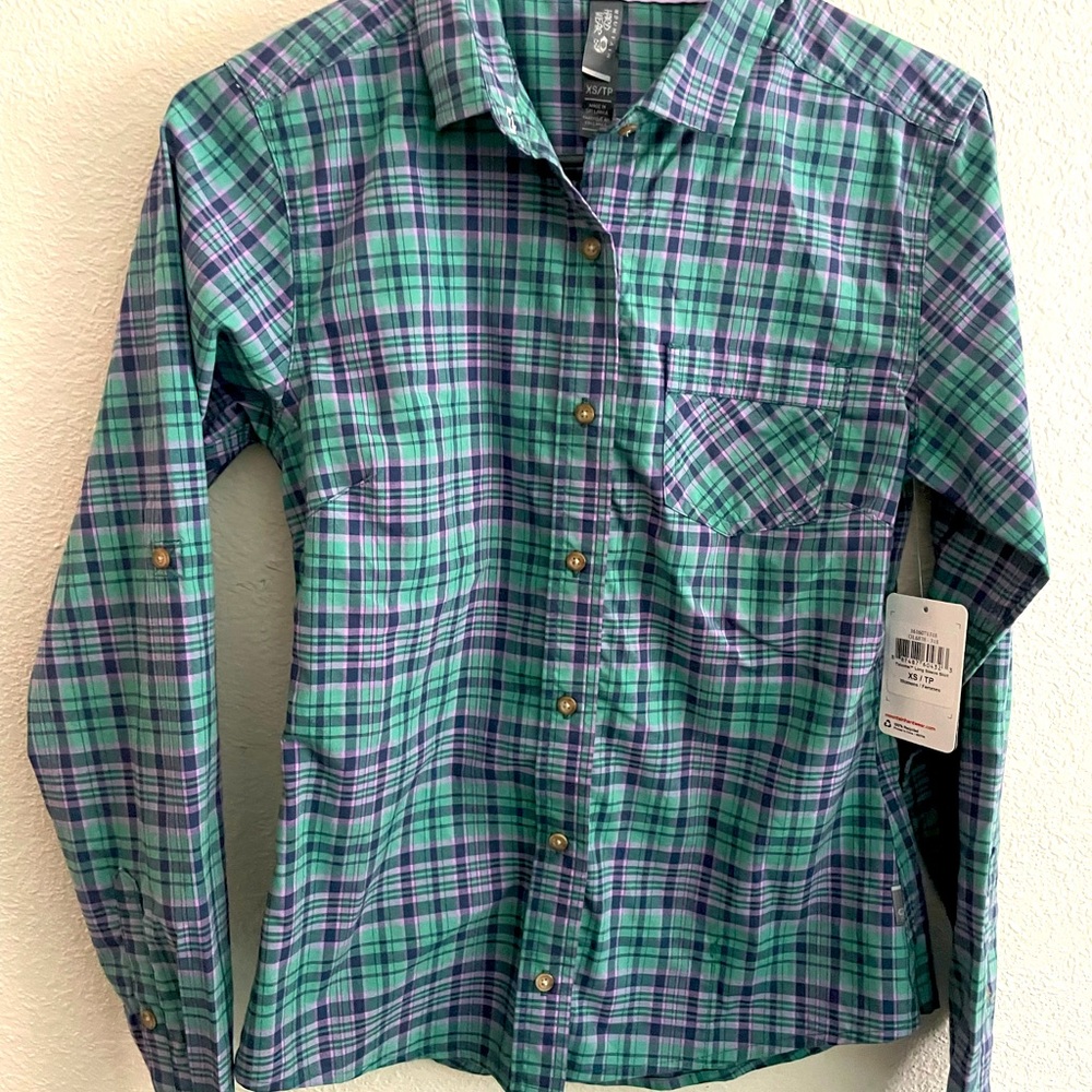 NEW Mountain Hardware Womens Long Sleeve Hiking Shirt SPF